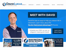 Tablet Screenshot of davidlukasfinancial.com